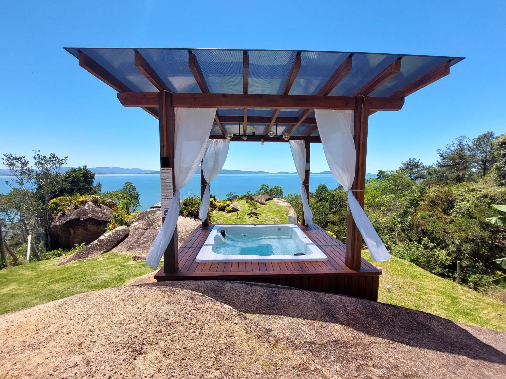 Casa Mirante Do Sol-Vista Exuberante Com Spa Governador Celso Ramos Exterior foto